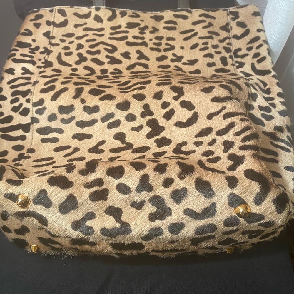 Mark and Graham Genuine Leather tote bag.Black, New without tags. 16 1/2 by 16 .